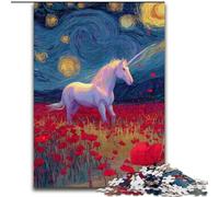 Puzzle di unicorno misterioso per adolescenti, 1000 puzzle, modelli da assemblare, attività divertenti da fare a casa, regalo di compleanno, regali da viaggio (26x38cm)