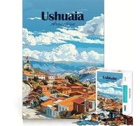 Puzzle di Ushuaia,Argentina,per adulti,1000 pezzi,gioco di memoria,montaggio sicuro e stabile,gioco significativo per costruire connessioni (38x26cm)