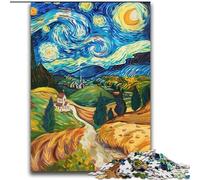 Puzzle di Van Gogh Notte Stellata per adulti e adolescenti, giocattoli, giochi educativi, regali di Babbo Natale segreto antistress per bambini dai 14 anni in su (70x100cm)