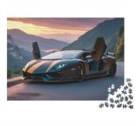 Puzzle di veicoli e auto per adulti, puzzle, puzzle colorati di lusso dalla forma unica, regalo, puzzle per giochi di famiglia e decorazioni per la casa, 300 pezzi (40x28 cm)