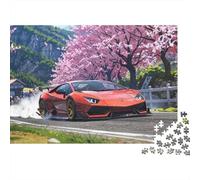 Puzzle di veicoli e auto per adulti, puzzle, puzzle colorati di lusso dalla forma unica, regalo, puzzle per giochi di famiglia e decorazioni per la casa, 300 pezzi (40x28 cm)