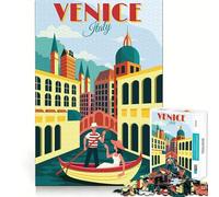Puzzle di Venezia,Italia,1000 pezzi,gioco interattivo per stimolare la mente e incastrare i pezzi,sfida cerebrale per la casa (50x75cm)
