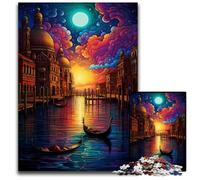 Puzzle di Venezia Italia per adulti 1000 pezzi puzzle in legno gioco rompicapo per adolescenti regalo perfetto per le feste 1000 pezzi (75x50cm)