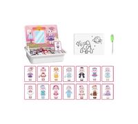 Puzzle Di Vestizione - Gioco Portatile Di Travestimento Del Viso,Giocattoli Da Viaggio Bifacciali Per Bambini Con Lavagnetta E Penna,Per Bambini In Età Prescolare Per Viaggi In Auto Aereo E Strada