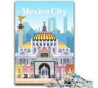 Puzzle di viaggio a Città del Messico per adulti e adolescenti, aiuta il cervello a esercitare giocattoli avvincenti per coltivare la pazienza Decorazione perfetta 2000 pezzi (70x100cm)