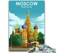 Puzzle di viaggio artistico di Mosca, Russia, per adulti, 1000 pezzi, giocattolo educativo antistress, ideale come regalo per tutta la famiglia, 2000 pezzi (70x100cm)