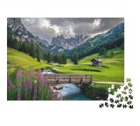 Puzzle di viaggio e città con paesaggi. Un gioco altamente creativo, divertente e con un alto livello di difficoltà, adatto all'intrattenimento in famiglia. 1000 pezzi (75x50 cm).