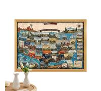 Puzzle di Viaggio su Strada 1000 Pezzi Impegnativo, Liscio e Decorativo