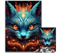 Puzzle di volpe da 1000 pezzi per adulti, in cartone, regalo perfetto per l'arredamento della casa e per il divertimento delle feste, 26X38CM/10,23x14,96 pollici.