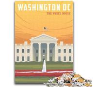 Puzzle di Washington DC per adolescenti 1000 pezzi, regalo di compleanno per trascorrere il tempo libero in casa, regali, decorazioni murali per ragazzi dai 14 anni in su, 1000 pezzi (26x38cm)