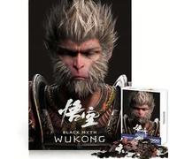 Puzzle di Wukong della mitologia nera per ragazzi, 1000 pezzi, stimola la mente, facile relax, bordi uniformi, regalo premuroso (50x75cm)