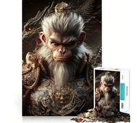 Puzzle di Wukong il Re Scimmia per ragazzi,1000 pezzi,gioco divertente per la mente,incastri perfetti,un modo coinvolgente per passare il tempo libero (50x75cm)