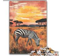 Puzzle di zebra africana per adulti e adolescenti, adatto a partire dai 14 anni, decorazione da parete, regalo di compleanno (70x100cm)
