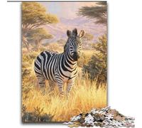 Puzzle di Zebra della prateria per adulti e ragazzi, 2000 pezzi, giochi educativi, decorazioni per la casa, regalo di compleanno, regali, arte murale (70x100cm)