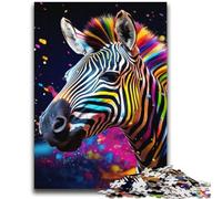 Puzzle di zebre colorate per adolescenti, puzzle da 2000 pezzi, giocattoli avvincenti per la decorazione della casa (70X100cm)