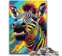 Puzzle di zebre colorate per adolescenti, puzzle da 2000 pezzi, giocattoli avvincenti per la decorazione della casa (70X100cm)
