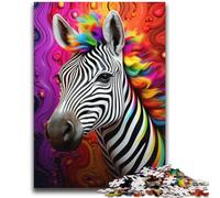 Puzzle di zebre colorate per adulti, 2000 pezzi, aiuta il cervello ad allenarsi, giocattoli avvincenti per coltivare la pazienza, ottimo regalo (70x100cm)