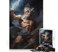 Puzzle di Zeus della mitologia greca, 1000 pezzi, per ragazzi, per esercitarsi nella logica, divertimento tranquillo, bordi netti, regalo festivo (38x52cm)