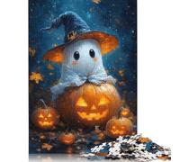Puzzle di zucca spettrale per adulti, 1000 pezzi, puzzle di carta per adolescenti dai 12 anni in su, regali di Natale, 1000 pezzi (75x50 cm)