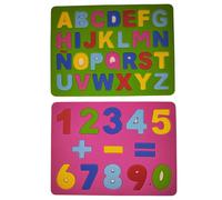 STOCK 2 PZ PUZZLE DIDATTICO CON LETTERE E NUMERI
