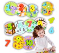 Puzzle didattico Montessori Tooky Toy per l'apprendimento dei numeri