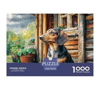 Puzzle Difficile 1000 Pezzi Adulti - Corgi Strada Bagnata, Sfida Estrema, Decorazione e Idea Regalo, 70x50cm