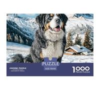 Puzzle Difficile 1000 Pezzi Cane - Cane dei Monti Bernesi, Regalo Originale e Decorazione Pareti per Adulti 70x50cm
