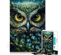 Puzzle difficile a forma di gufo per adulti, 1000 pezzi, gioco intelligente da fare a casa, divertente da assemblare, regalo festivo (38x52cm)