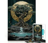 Puzzle difficile "Albero della Vita Mistico" per adulti, 1000 pezzi, gioco di logica, divertimento rilassante, opera d'arte ben definita (38x52cm)
