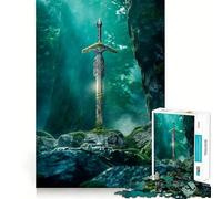 Puzzle difficile "Alla ricerca di Excalibur" per adulti, 1000 pezzi, puro gioco di logica, attività domestica, taglio netto, regalo adorabile (50x75cm)