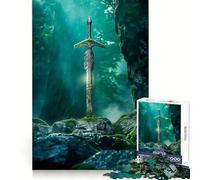 Puzzle difficile "Alla ricerca di Excalibur" per adulti, 1000 pezzi, puro gioco di logica, attività domestica, taglio netto, regalo adorabile (50x75cm)