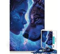 Puzzle difficile "Animali della Galassia Mistica" per adulti, 1000 pezzi, gioco di logica stimolante, ideale per momenti di condivisione, bordi trasparenti, regalo perfetto (38x52cm)