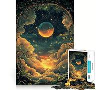 Puzzle difficile "Cielo notturno tra i rampicanti" per adulti, 1000 pezzi, gioco intelligente da fare a casa, divertente da assemblare, regalo festivo (38x26cm)
