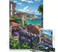 Puzzle difficile "Città Vecchia in riva al mare" per adulti, 1000 pezzi, stimola la memoria, gioco rilassante, taglio di alta qualità, regalo perfetto (38x26cm)