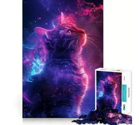 Puzzle difficile con animali spaziali per adulti, 1000 pezzi, rompicapo rilassante, arte da assemblare, regalo speciale (38x52cm)