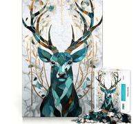 Puzzle difficile con cervo Kintsugi per adulti, 1000 pezzi, per ricordare, migliorare, rilassante, con dettagli nitidi, 38x52cm