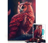 Puzzle difficile con gufo per adulti, 1000 pezzi, gioco intelligente da fare a casa, divertente da assemblare, regalo festivo (38x52cm)