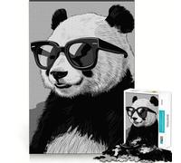 Puzzle difficile con panda per adulti, 1000 pezzi, gioco intelligente da fare a casa, divertente da assemblare, regalo festivo (38x26cm)