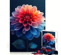 Puzzle difficile con poster di dalia multicolore per adulti, 1000 pezzi, gioco di logica, divertimento rilassante, opera d'arte ben definita (50x75cm)