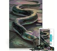 Puzzle difficile con serpente vettoriale per adulti, 1000 pezzi, migliora la memoria, rilassa la mente, bordi netti, elegante regalo (50x75cm)