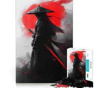 Puzzle difficile con silhouette di samurai per adulti, 1000 pezzi, stimola la memoria, favorisce la calma, taglio liscio, classico regalo (38x26cm)
