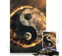 Puzzle difficile con simbolo Yin Yang della pace per adulti, 1000 pezzi, per migliorare la memoria, tempo ben speso, bordi precisi, regalo speciale (50x75cm)