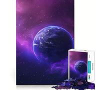 Puzzle difficile "Cosmo viola" per adulti, 1000 pezzi, memory foam, facile da assemblare, per il tempo libero, un regalo artistico (50x75cm)