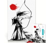 Puzzle difficile da 1000 pezzi con arco e frecce da samurai in stile giapponese per adulti giocattolo stimolante per la mente ideale per momenti di relax con taglio di qualità