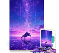Puzzle difficile da 1000 pezzi con cielo stellato e note cadenti per adulti 50x75cm - Richiamo, miglioramento, rilassante, taglio nitido