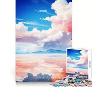 Puzzle difficile da 1000 pezzi con dipinto del Salar de Uyuni per adulti, gioco di logica e abilità, per tutta la famiglia, con intagli precisi, oggetto da collezione (50x75cm)