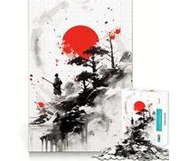 Puzzle difficile da 1000 pezzi con dipinto giapponese di samurai per adulti, giocattolo intellettuale, per momenti di relax, taglio di qualità, (38x52cm)