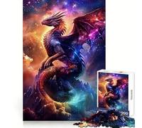 Puzzle difficile da 1000 pezzi con drago della tempesta nebulosa per adulti, un giocattolo che stimola la riflessione e il divertimento, un'opera d'arte raffinata e ben definita (50x75cm)