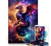 Puzzle difficile da 1000 pezzi con drago della tempesta nebulosa per adulti, un giocattolo che stimola la riflessione e il divertimento, un'opera d'arte raffinata e ben definita (50x75cm)