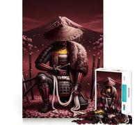 Puzzle difficile da 1000 pezzi con il Monte Fuji e i samurai per adulti Gioco di logica fine, divertente e rilassante, con bordi precisi Un regalo pensato per gli amanti del genere (38x52cm)